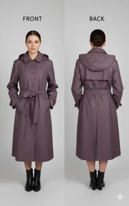 LONDON FOG MAUVE Y2K TRENCHCOAT GRÖSSE 14 P - Bild 1 von 12