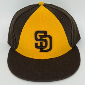 San Diego Padres New Era 7 3/8 Fitted Hat Cap Throwback TBTC 59Fifty On Field - Bild 1 von 2