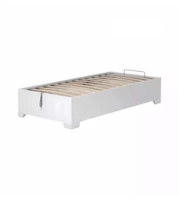 LETTO SINGOLO CONTENITORE CON PIEDINI "BED BOX" BIANCO 90X190 CM - Immagine 1 di 4