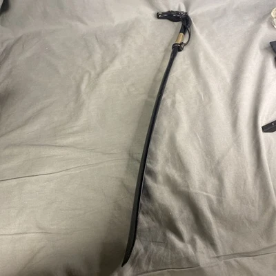 "Cuerno de zapato cabeza de caballo vintage de 20,5"" de largo negro" Foto 1 de 4