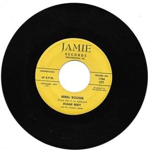 Duane Eddy: "Rebel-'Rouser" / "Stalkin'" - VG '58 - plays Near Mint! - Picture 1 of 2