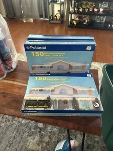 Lot Polaroid Swag Style Indoor/Outdoor Clear Light Set 9 Ft 150 Light White NEW - Picture 1 of 7