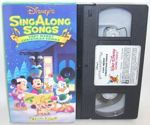 Disney's Sing-Along Songs VERY MERRY CHRISTMAS SONGS ( VHS ) Vol. 8 Holiday - Picture 1 of 14