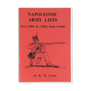 Tabletop G Historical Mini   Napoleonic Army Lists - 1/50th & 1/20th Scale VG+ - Picture 1 of 1