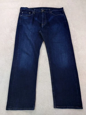 Levi's 505 Straight Leg Dark Wash Denim Jeans Stretch Cotton Men's 39x30 - Image 1 of 4