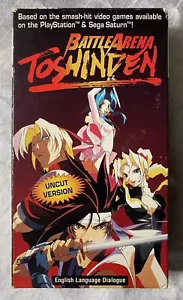 Battle Arena Toshinden Anime Manga VHS Tape 1996 Uncut Version, English - Picture 1 of 3