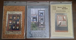 Lot of 3 Cat Quilt Patterns Da Po Cats , Kitty Christmas, Thomas Unused Unuct - Picture 1 of 2