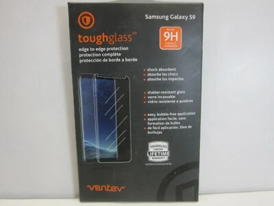 Protector de pantalla de vidrio resistente Ventev - Se adapta a Samsung Galaxy S9 (Nuevo sellado) Foto 1 de 4