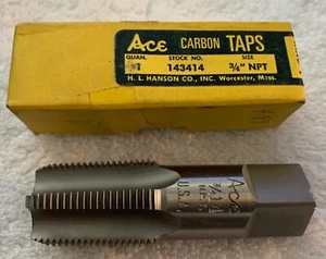 UNUSED Vintage 3/4" - 14 NPT HL Hanson Co. Ace Carbon Tap (A12) - Picture 1 of 8