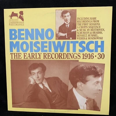 BENNO MOISEIWITSCH piano - The Early Recordings 1916-30 - APR 2LP UK 1987 - Image 1 of 4