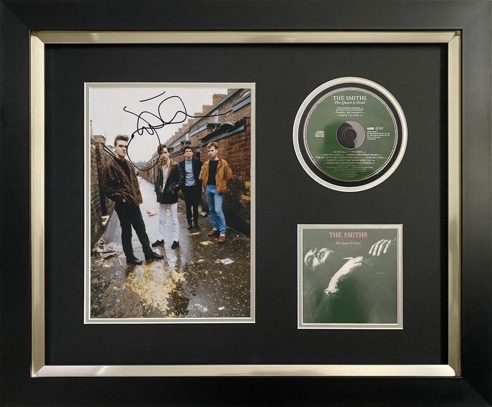 Johnny Marr Hand Signed Framed CD Display - The Smiths The Queen Is Dead - Изображение 1 из 1