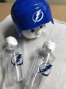 3-teiliges Set seltene HTF Tampa Bay Lightning 2 Martini Cocktail Shaker Tassen und Helm - Bild 1 von 12
