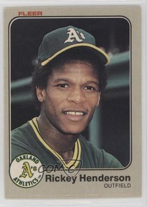 1983 Fleer Rickey Henderson #519 HOF