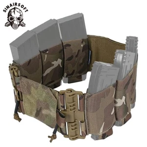 Tactical Quick Release Buckle Elastic Mag Holder Carrier Cummerbund For Vest MC - Picture 1 of 9