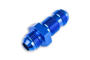 Adapter connector Bulkhead fitting AN6 Blue - Picture 1 of 6