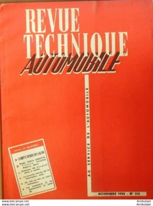 Zeitschrift Automobile Technique Simca Vedette Peugeot 203 Citroën Ds 19 115 #1955 - Bild 1 von 5