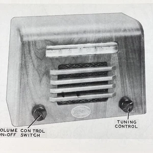 1946 Magic Tone Radio Model 500 501 Wire Schematic Repair Manual Vintage Origina - Picture 1 of 2