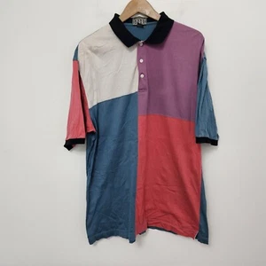 Sansabelt Herren Colorblock Kragen kurzärmelig Baumwolle Poloshirt Größe XL - Bild 1 von 6