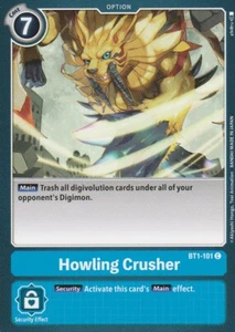 JUEGO DE CARTAS BANDAI DIGIMON - TRITURADORA AULLADORA BT1-101 C - AZUL - Imagen 1 de 2