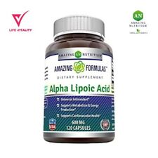 Amazing Formulas Alpha Lipoic Acid 600mg 120 capsules Dietary Supplement