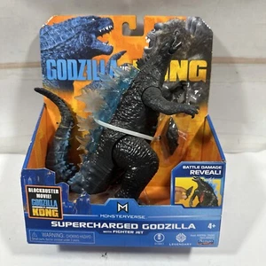 New Playmates Monsterverse Godzilla vs Kong Godzilla Heat Ray Battle Damaged 6" - Picture 1 of 4