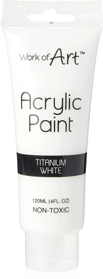 Work of Art Acrylic Paint Tube White Color Crafts Artists Painter 120ml
