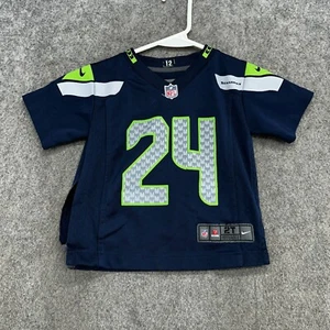 Seattle Seahawks Jersey Infant 2T Blue #24 Marshawn Lynch On Field Football Nike - Picture 1 of 11