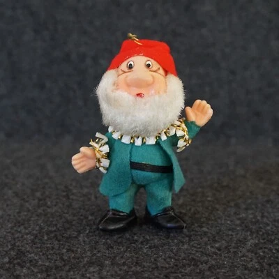 Walt Disney Snow White and the Seven Dwarfs Ornament Felt Flocked Japan Vintage - Image 1 of 4