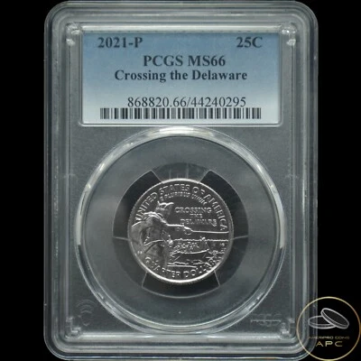 2021 P Crossing the Delaware Quarter Dollar PCGS MS66 25C - Image 1 of 2