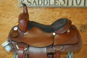 G.W. CRATE 16" CUTTING SADDLE CUSTOM MADE IN BRYANT ALABAMA - Picture 1 of 10