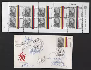 Venezuela: 1986; Scott 1356 in complete sheet of 10 + F.D.C mint NH VZ2689 - Picture 1 of 2