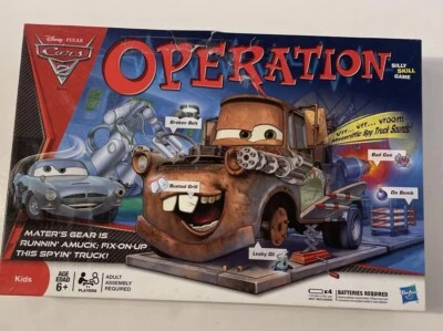 Disney Pixar Cars 2 Operation Game by Hasbro - 2011 Edition - Complete! - Image 1 of 4