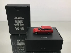 HERPA BMW E46 3ER TOURING DEALER PROMO - RED 1:87 H0- GOOD IN BOX - 305 - Picture 1 of 7
