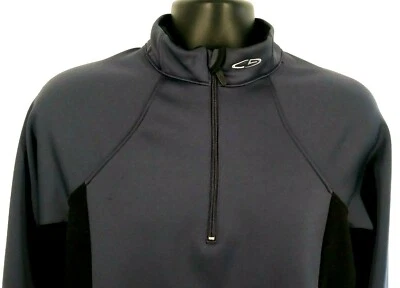CHAMPION Womens Fleece Jacket SIZE S Gray Black Long Sleeve Polyester - Image 1 of 4