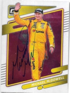 Michael McDowell SIGNED 2022 DONRUSS OPTIC #30 NASCAR TRADING CARD 2 - Picture 1 of 1
