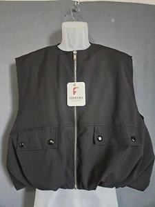 FINDTHY Black Lightweight Sleeveless Full Zip Quilted Vest Women’s Size S - Picture 1 of 9