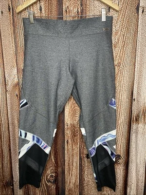 ROSA Victoria’s Secret Ultimate Leggings Mujer’s Talla Grande Capri Malla Gris Foto 1 de 4