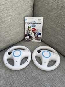 Mario Kart Wii 2008 mit 2 offiziellen Nintendo Lenkrädern - Bild 1 von 10