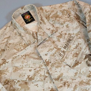 US Marines Digital Camo Combat Utility Field Jacket Shirt SM REG - Picture 1 of 8