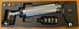 EUC Heine Kappa Ophthalmoscope Otoscope Set Handle, 2 Heads, 4 Spec. 6 Bulbs, - Picture 1 of 12