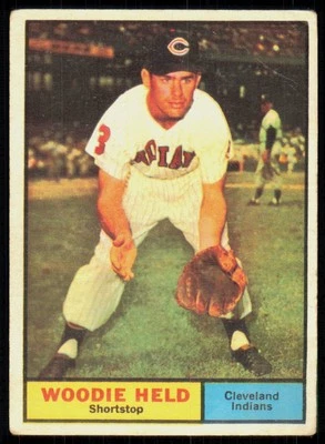 1961 Topps Woodie Held Cleveland #60 Foto 1 de 2