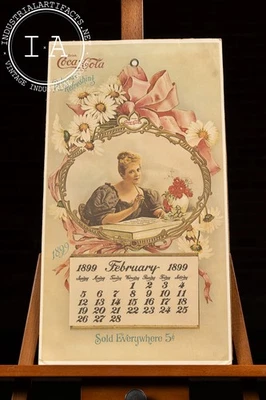 Framed 1899 Reproduction Coca-Cola Advertising Calendar - 1973 Reissue - Image 1 of 4