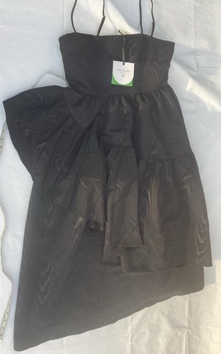 Abito donna tubino midi a strati con volant M kate spade new york nero