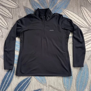 Pullover polar Patagonia R1 para mujer 1/2 media cremallera suéter Polartec negro talla XL - Imagen 1 de 7