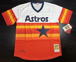 Grande maglia Mitchell & Ness 1980 Nolan Ryan #34 Throwback Houston Astros - Foto 1 di 11