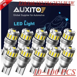 T10 168 2825 194 192 W5W LED License Plate Light Bulbs 6000K White Super Bright - Picture 1 of 22