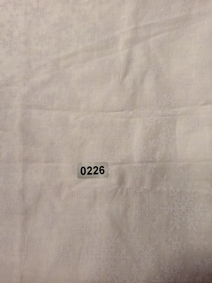1+1/2 Yd Of Plain White Cotton Fabric Good For Sewing Quilting  Crafting - Image 1 of 1