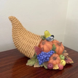 Lenox Autumn Harvest Cornucopia Centerpiece Thanksgiving - Picture 1 of 8