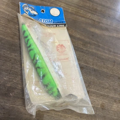 Señuelos Atom #54 Junior 2-1/4 oz nadador de labios de metal, caballa verde *NUEVO* Foto 1 de 4