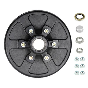 6 on 5.5" Bolt Circle Trailer Hub Brake Drum, for 5200 Lbs Trailer, Rvs, Semi... - Picture 1 of 5